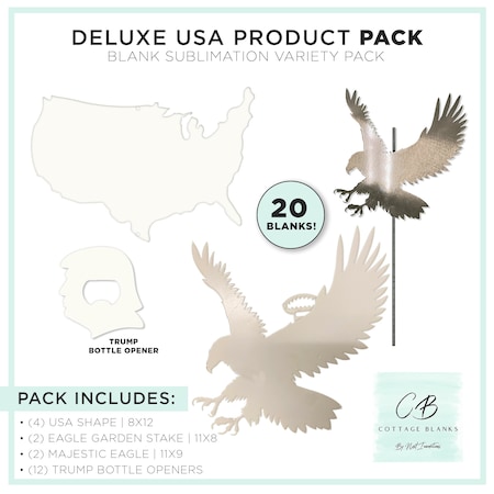 Deluxe USA Product Pack Sublimation Blanks